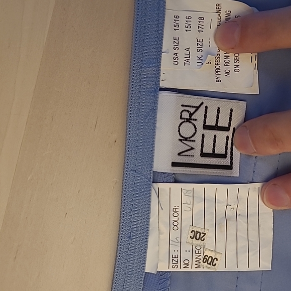 EUC MORI LEE Light Periwinkle Blue Beaded 3 Piece Skirt Set - Picture 11 of 17